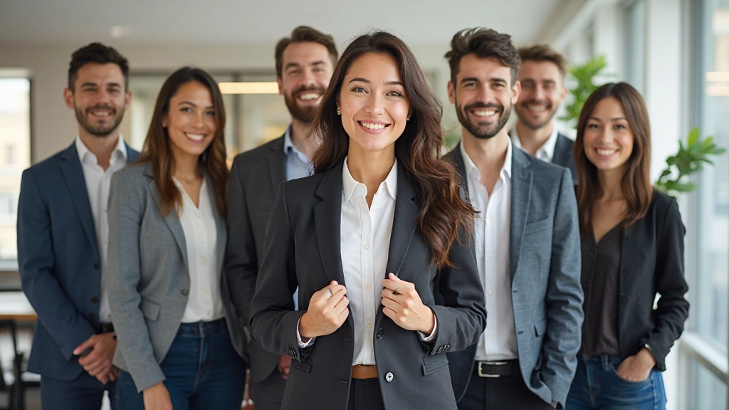 Succesvol innovatief team dat samen een groot project voltooid heeft, feestend en hun overwinning vierend